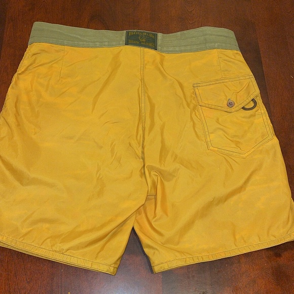 27034 Birdwell Beach Britches 311 ALOHA board shorts gold California USA swim - Picture 4 of 16